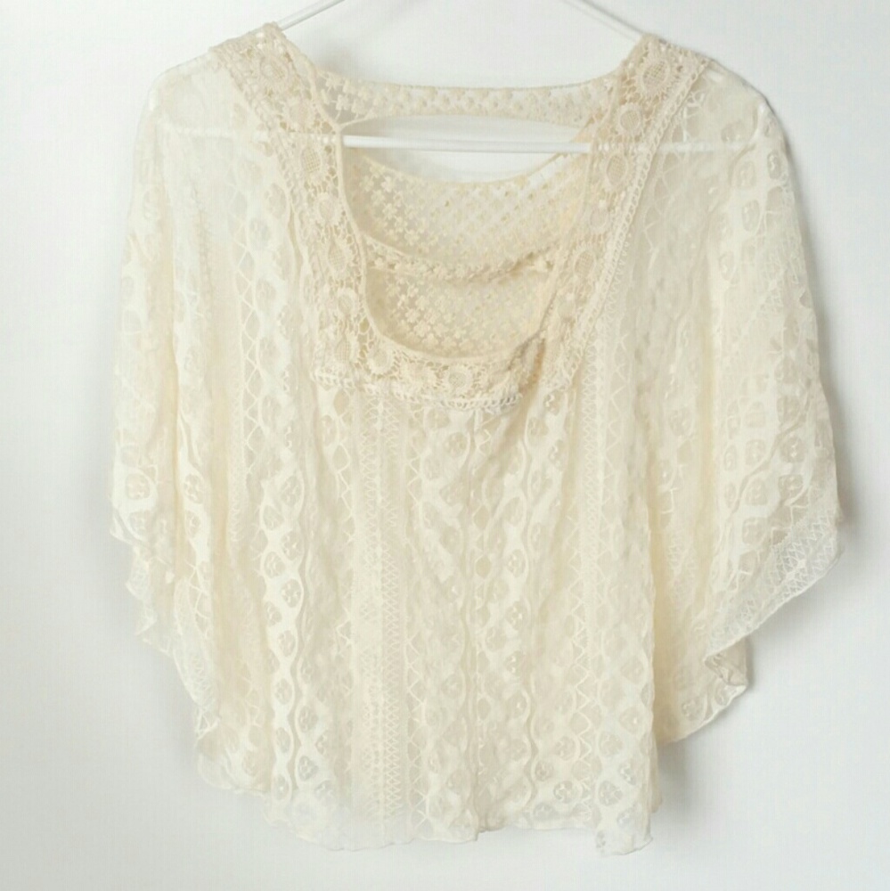 Beautiful Boho Crochet Lace Top